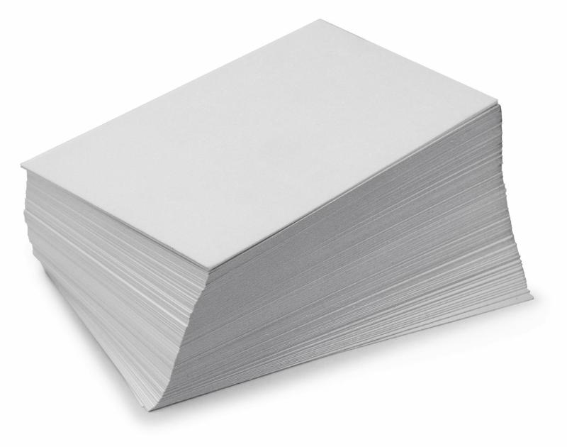 Akmka Printed Business Cards On 350 Gsm Glossy Paper White 5.5 X 9Cm 1000-Piece  |  Desk Supplies Desk Supplies Desk Supplies