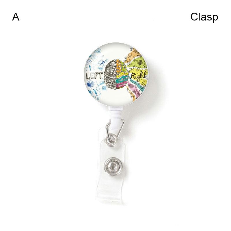 Badge Holder Id Badge Reels With Clip Retractable Badge Holder For Office Students Non-Rotatable,A  |  Desk Supplies Desk Supplies Desk Supplies