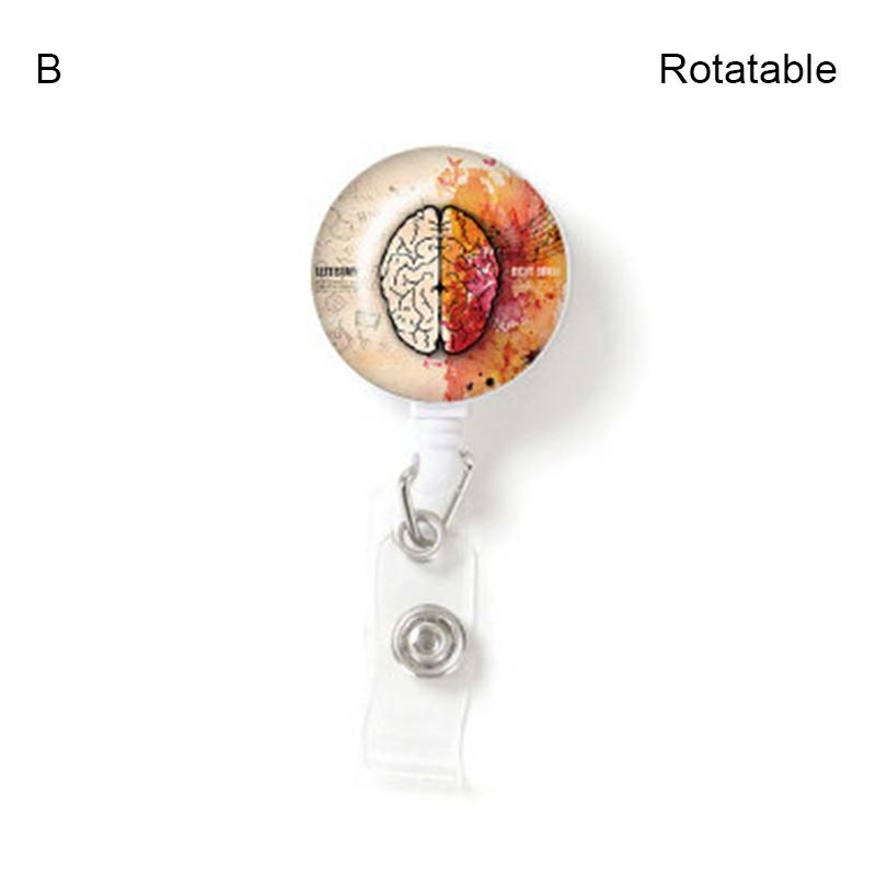 Badge Holder Id Badge Reels With Clip Retractable Badge Holder For Office Students Rotatable,B  |  Desk Supplies Desk Supplies Desk Supplies