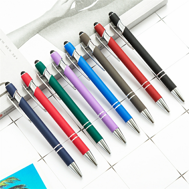 Best Cheap Click Pen Promotional Metal Touch Screen Ballpoint Pens Multiple Color Options  |  Writing Instruments Writing Instruments Multiple color options