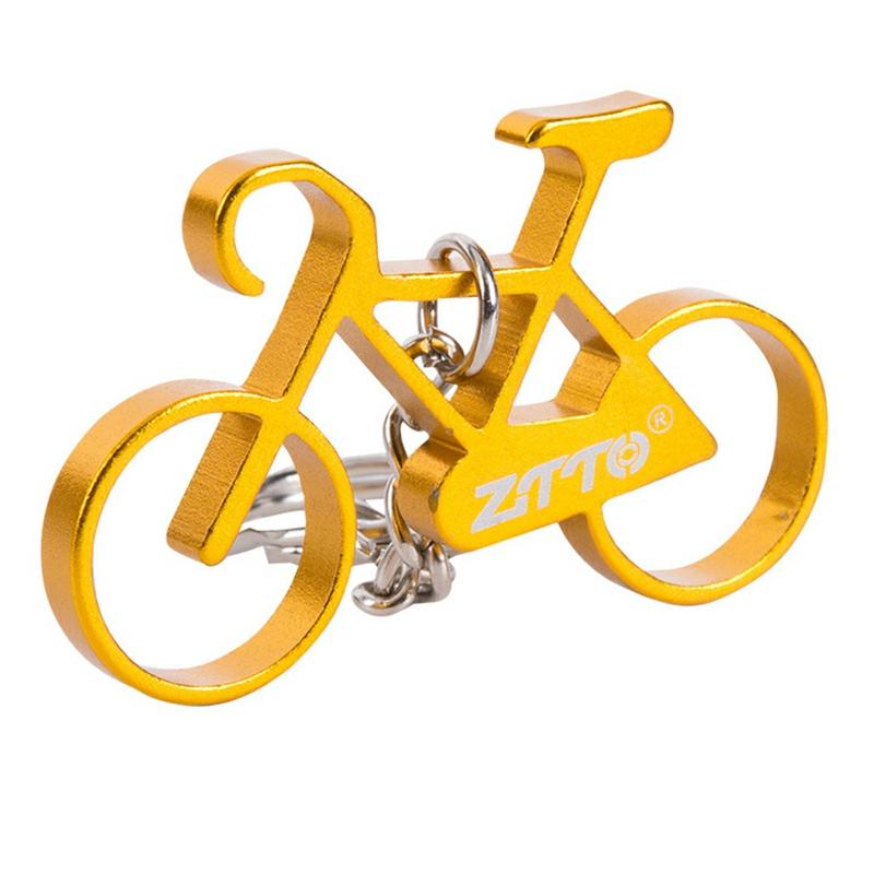 Bicycle Shaped Keychain Simple Design Aluminum Alloy Bike Model Decor Unique Pendant Gift For Collection Gold  |  General Supplies General Supplies Black