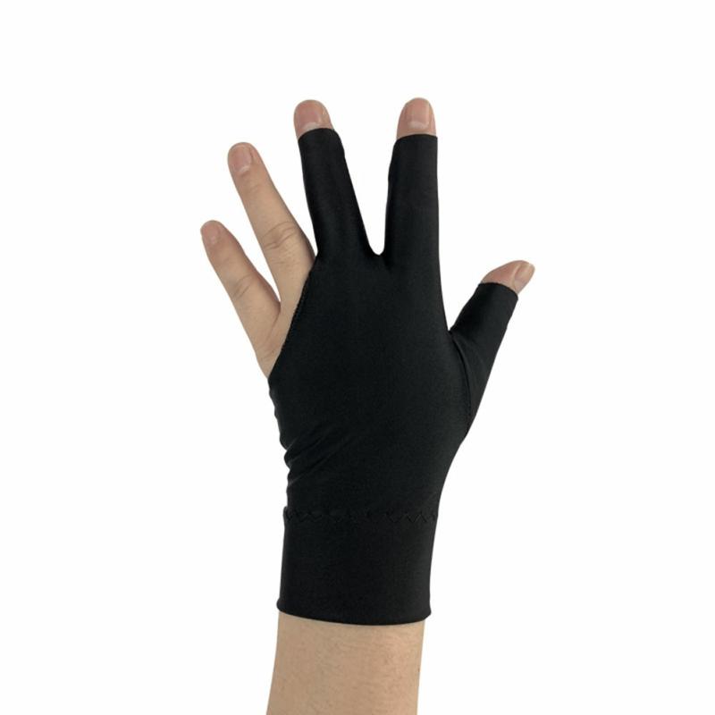 Black/Red Three-Finger Billiard Gloves Wear Resitant Durable Sports Gloves For Play Billiard Black Non Adhesive T,One Size  |  Desk Supplies Desk Supplies Black Non adhesive t