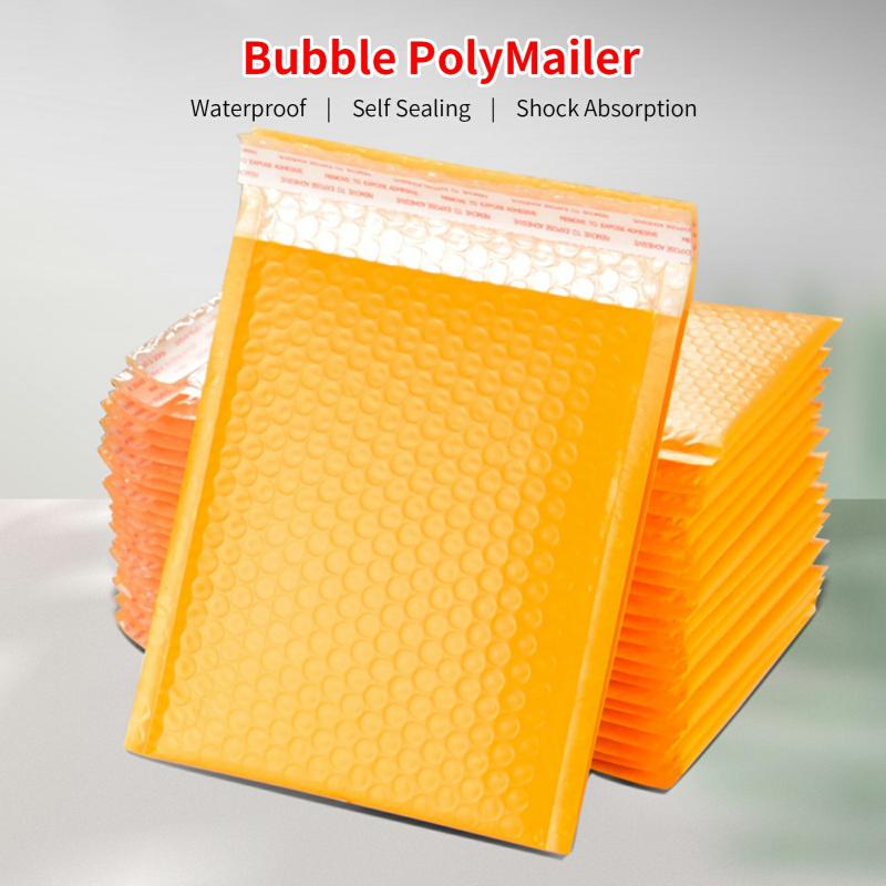 Bubble Mailers Padded Shipping Envelope Bag Polymailer Self Seal Mailing Gift Bags For Delivery Magazine Lined Mailer 50 Pack 13X18Cm/5.1X7.1In 13X18Cm  |  Files & Folders Files & Folders 11x15cm