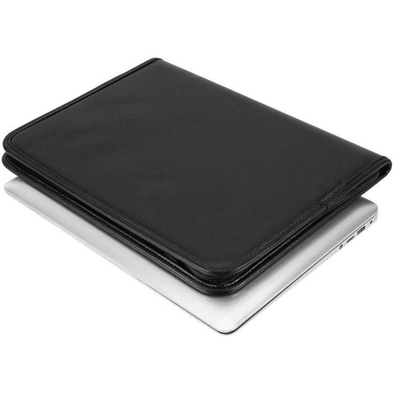 Business A4 Zipped Conference Folder Leather Document Case Holder High Quality  |  Files & Folders Files & Folders Files & Folders