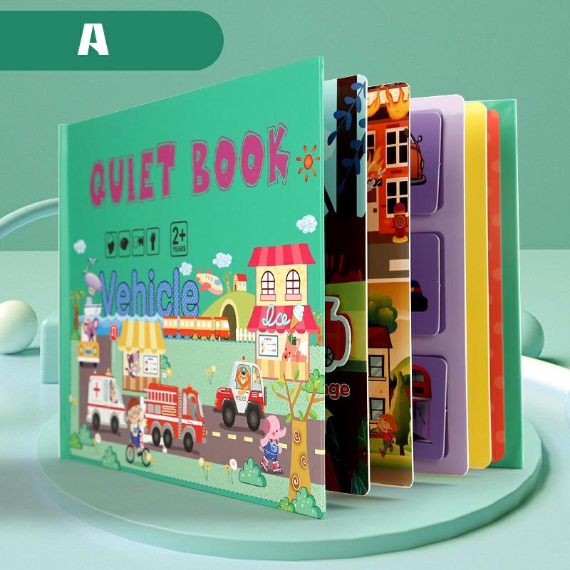 Busy Book For Boys And Girls To Develop Learning Skills Quiet Book Preschool Educational Travel Toy Gift For Toddlers A  |  Writing Material Writing Material A