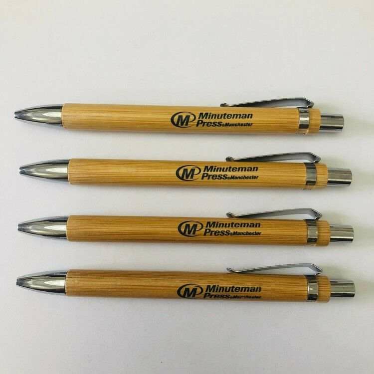 Cheapest Price High Quality Eco Friendly Bamboo Wood Ballpoint Pen Custom Laser Engraved Logo Recycled Bamboo Pen: Bamboo Color  |  Writing Instruments Writing Instruments bamboo color