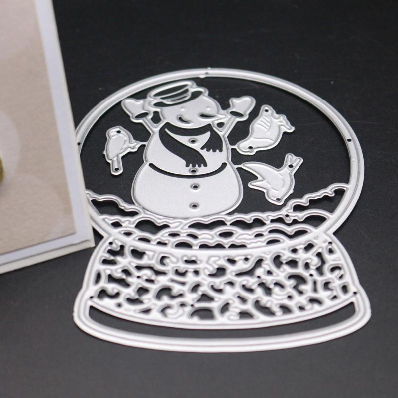 Christmas Snowman Crystal Ball Diy Embossing Cutting Dies For Paper Card Scrapbooking Photo Album New  |  Art & Crafts Art & Crafts Art & Crafts