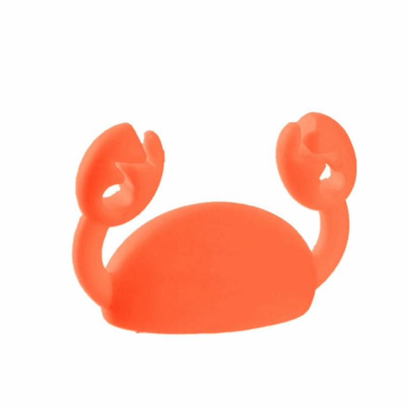 Crab Shape Cable Clamp Self-Adhesive Multipurpose Usb Cable Clamp For Office Red  |  Desk Supplies Desk Supplies Black