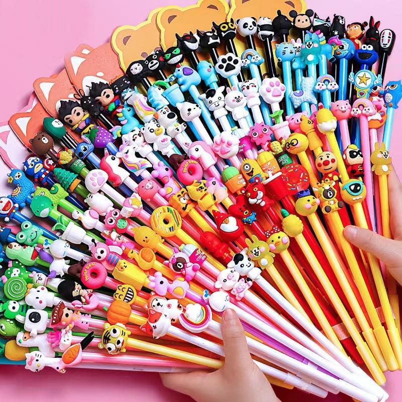 Creative Cartoon Animal Design Random 0.5Mm Neutral Pen Cute Stationery Black Signature Pen  |  Writing Instruments Writing Instruments Writing Instruments