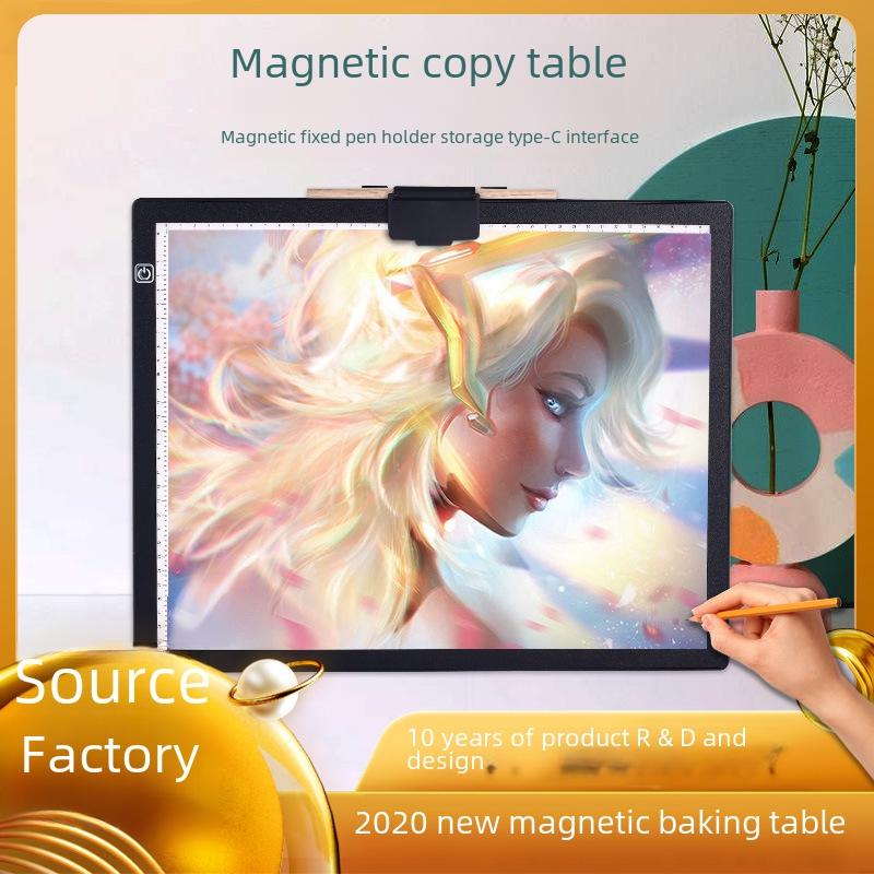 Cross-Border New Led Copy Table A4A3 Magnetic Absorption Copy Table Diamond Painting Copy Tool Animation Drawing Board Manufacturers A3-D36 Stepless Dimming + Usb Line  |  Boards & Easels Boards & Easels A3-D36 stepless dimming + USB line