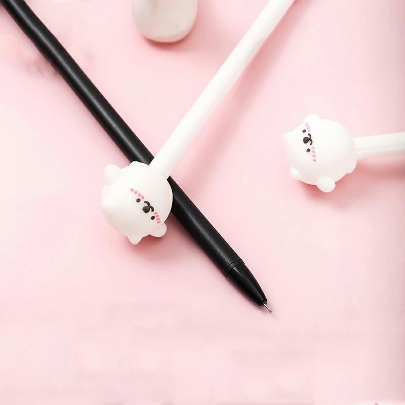 Cute Kawaii Polar Bear Penguin Silicone Gel Pen Lovely Pen For Kids Gift School Stationery Penguin  |  Writing Instruments Writing Instruments Penguin