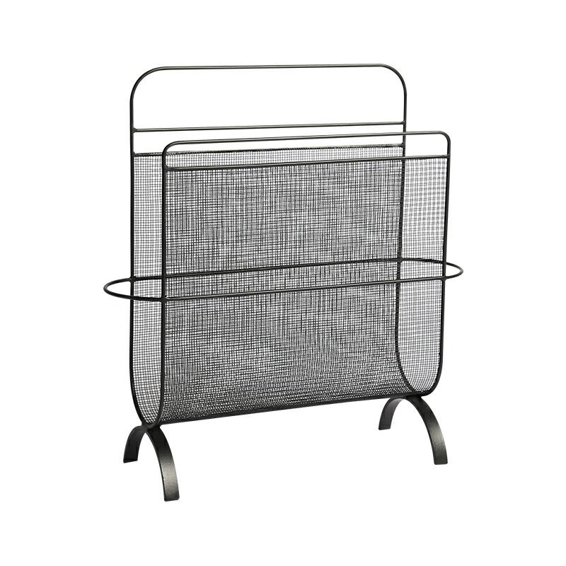 Decorative Free Standing Solid Metal Magazine Rack Mail Holder Document File Folder Storage Basket  |  Files & Folders Files & Folders Files & Folders