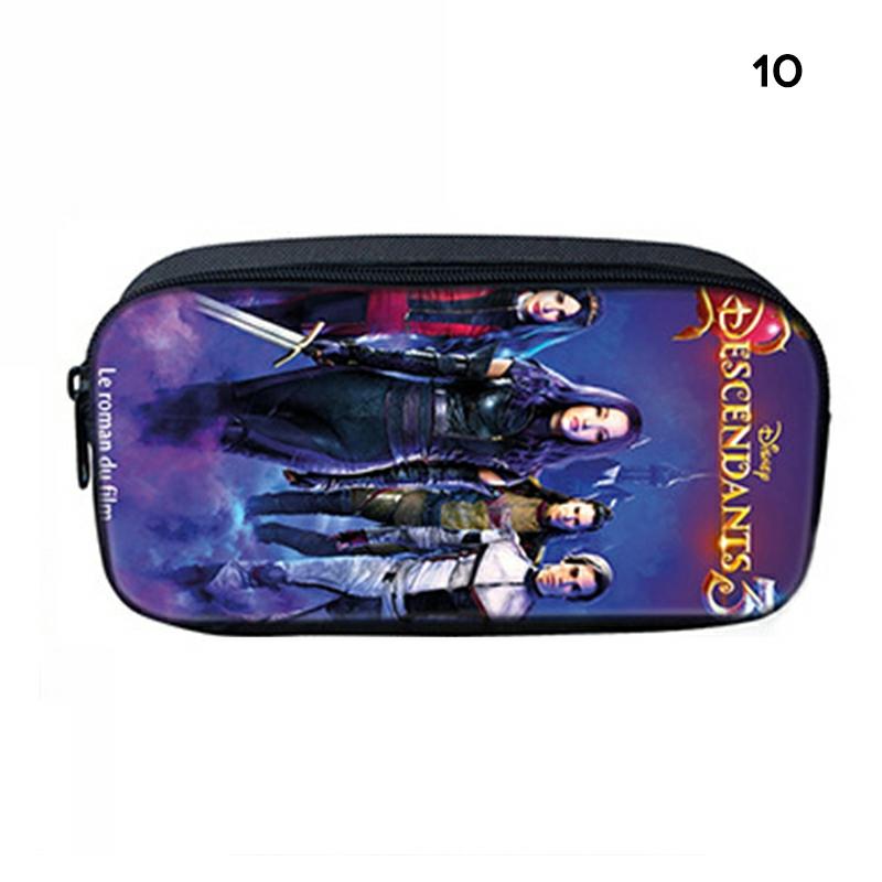 Descendants Pencil Bag Polyester Pencil Box Zipper Stationery Pouch Student Gift 10,Pen Bag  |  Desk Supplies Desk Supplies 1