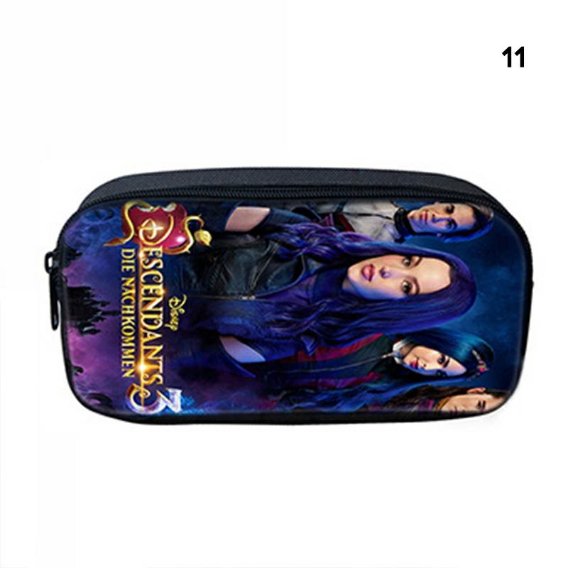 Descendants Pencil Bag Polyester Pencil Box Zipper Stationery Pouch Student Gift 11,Pen Bag  |  Desk Supplies Desk Supplies 1