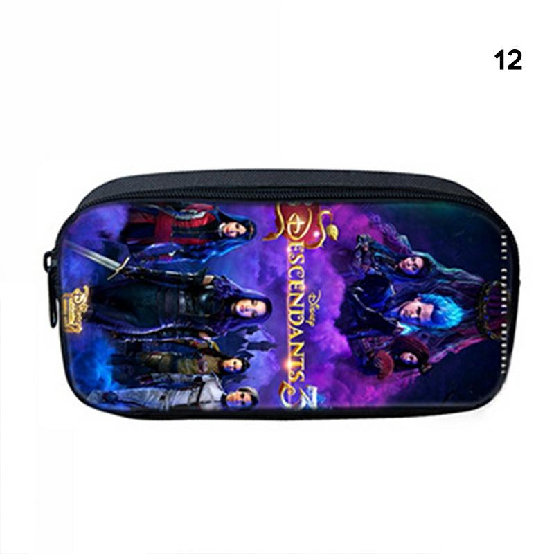 Descendants Pencil Bag Polyester Pencil Box Zipper Stationery Pouch Student Gift 12,Pen Bag  |  Desk Supplies Desk Supplies 1