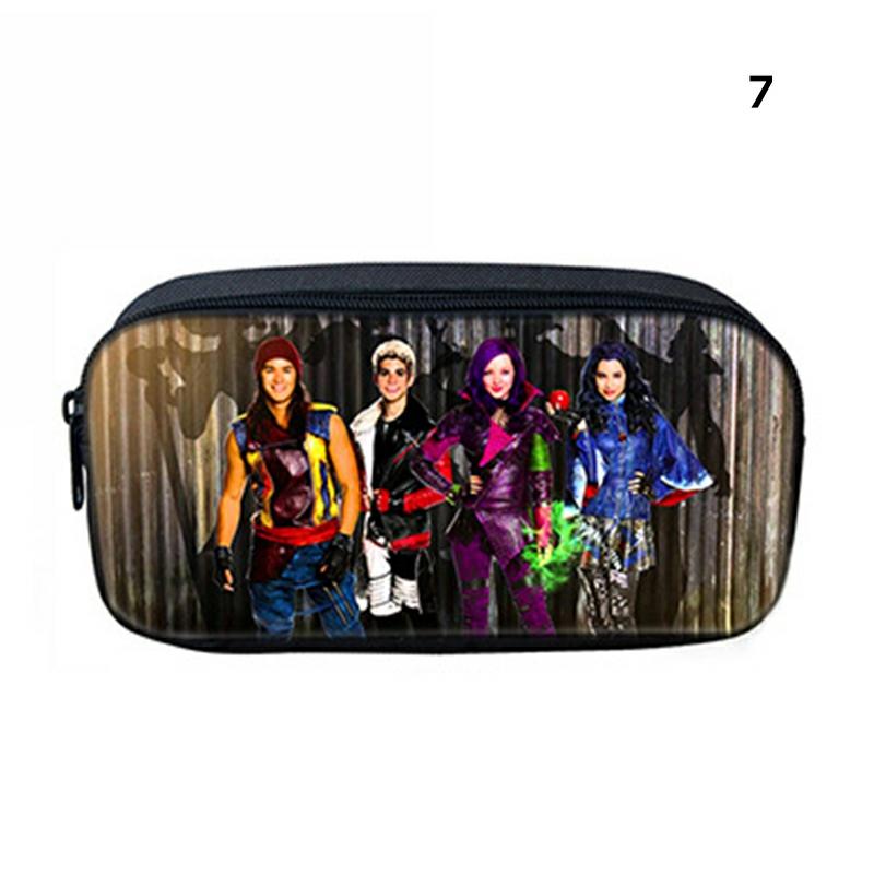 Descendants Pencil Bag Polyester Pencil Box Zipper Stationery Pouch Student Gift 7,Pen Bag  |  Desk Supplies Desk Supplies 1