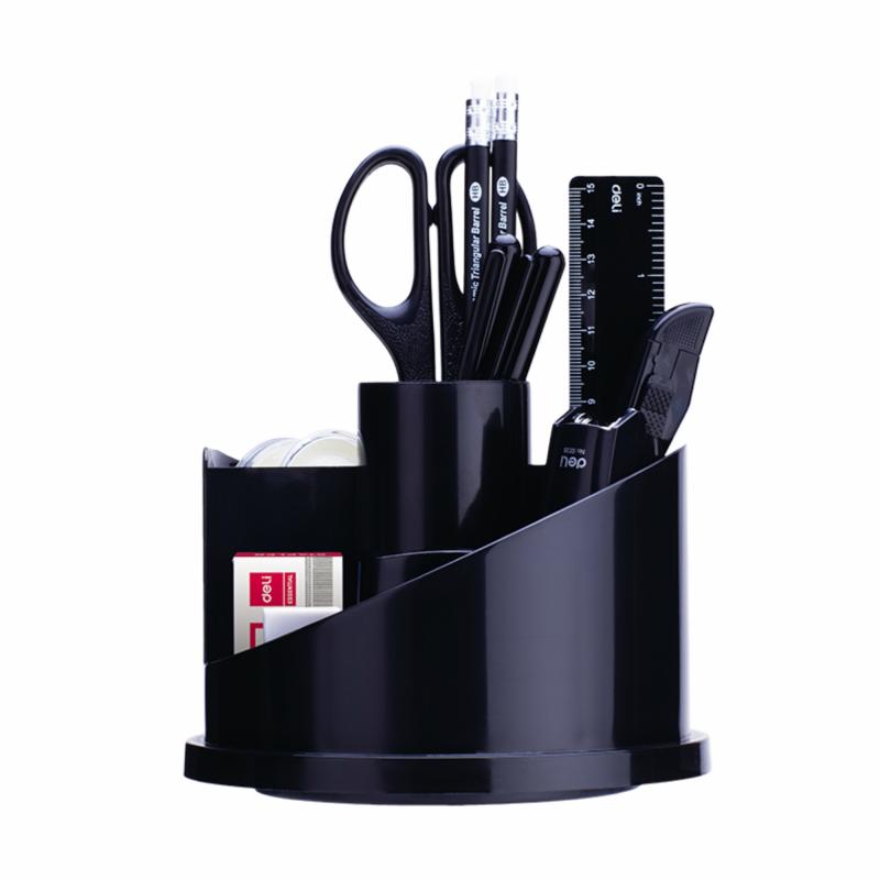 Desk Organizer 17 Pieces Of Accessories Black  |  Desk Supplies Desk Supplies Desk Supplies