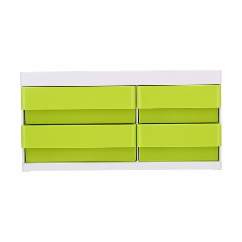 Desk Organizer 3 Comp Green  |  Desk Supplies Desk Supplies Desk Supplies