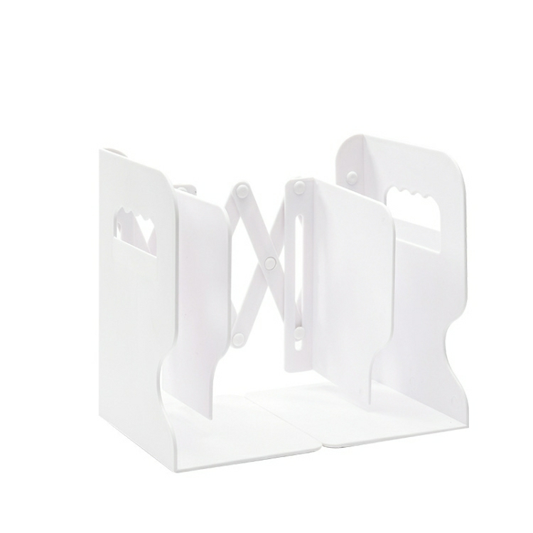 Desktop Folding And Retractable Book Storage Stand, Color: White White  |  Boards & Easels Boards & Easels Boards & Easels