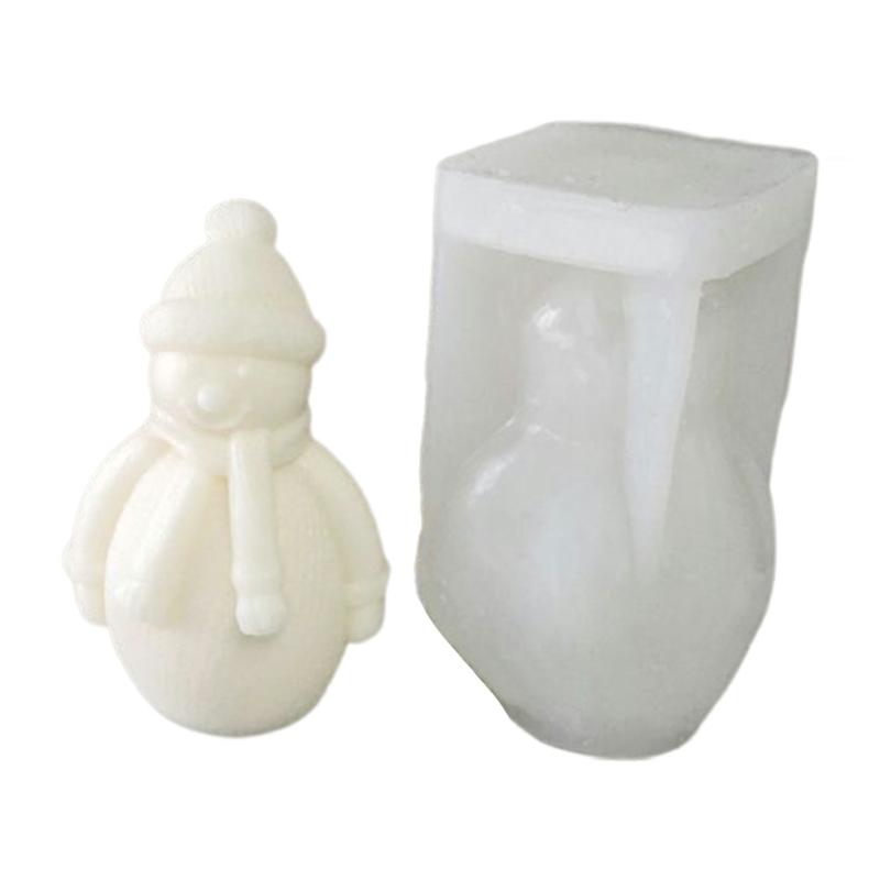 Diy Christmas Candle Silicone Stencil Cute Santa/Snowman/Christmas Tree Template Multipurpose Christmas Candle Making Tool Snowman H-0522  |  Art & Crafts Art & Crafts Art & Crafts