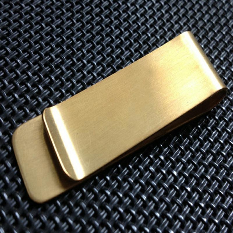 Durable Banknote Clips Multipurpose Brass Money Clamp Portable Credit Card Holder Great Gifts For Men Brass  |  Desk Supplies Desk Supplies Brass