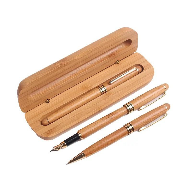 Eco Friendly Wood Bamboo Ball Pen With  Printing Promo Pen Black  |  Writing Instruments Writing Instruments Black