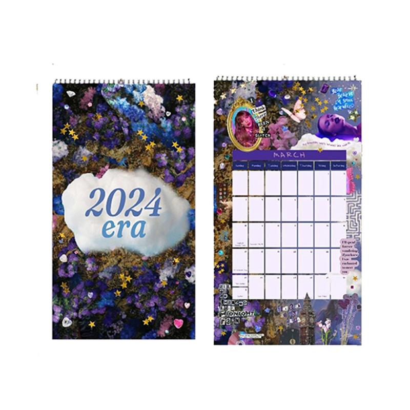 Eras Tourings 2024 Wall Calendar With Color Print 12 Months Calendar Planner For Living Room Home  |  Writing Material Writing Material Writing Material