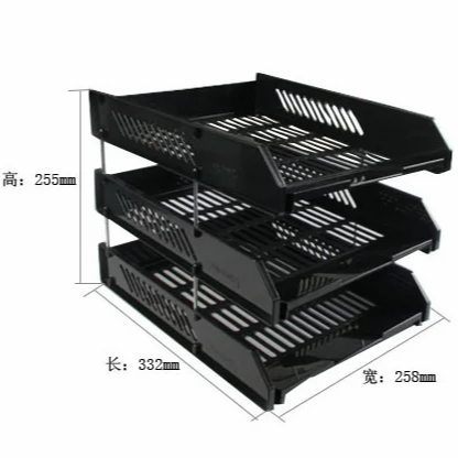 Esd Three-Layer File Tray File Frame Multi-Layer Bookshelf Esd Antistatic Storage Box Desktop Plastic  |  Files & Folders Files & Folders Files & Folders