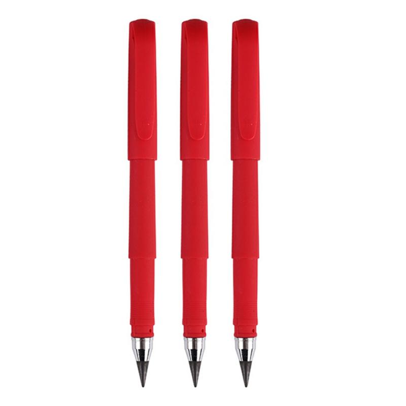 Ever Lasting Pencil Pencil Multipurpose No Ink Pencil Portable Erasable Unlimited Writing Pencil Big Red Fountain Pen,3Pcs  |  Writing Instruments Writing Instruments 1PCS