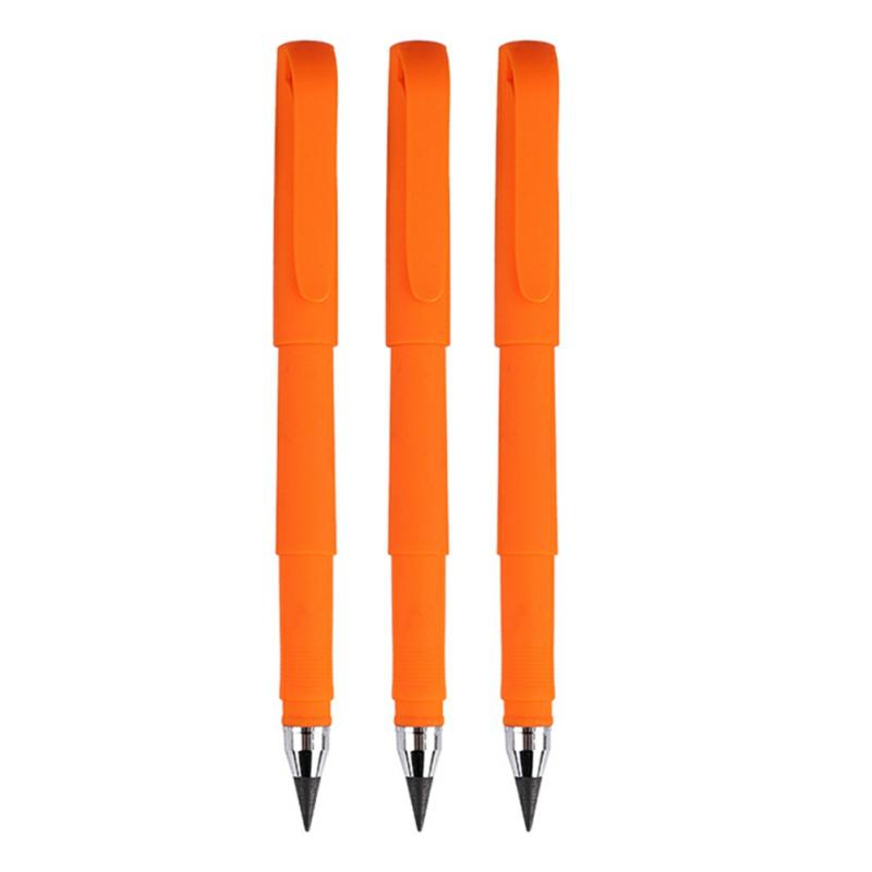 Ever Lasting Pencil Pencil Multipurpose No Ink Pencil Portable Erasable Unlimited Writing Pencil Orange Fountain Pen,3Pcs  |  Writing Instruments Writing Instruments 1PCS