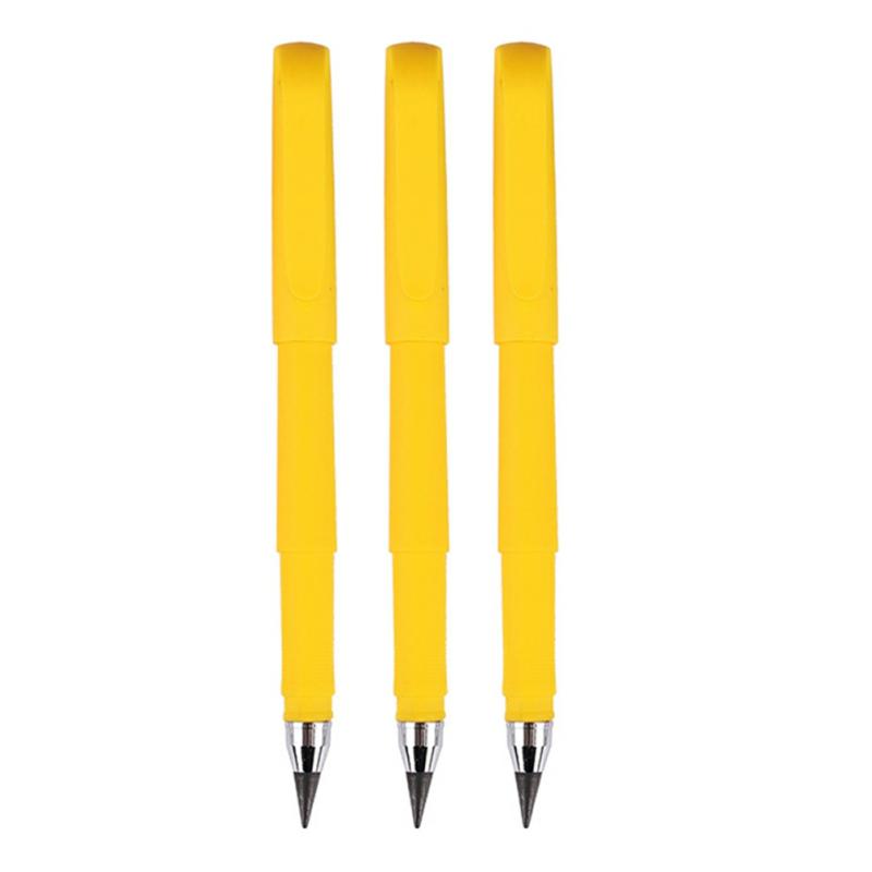 Ever Lasting Pencil Pencil Multipurpose No Ink Pencil Portable Erasable Unlimited Writing Pencil Yellow Fountain Pen,3Pcs  |  Writing Instruments Writing Instruments Dark Blue Fountain Pen