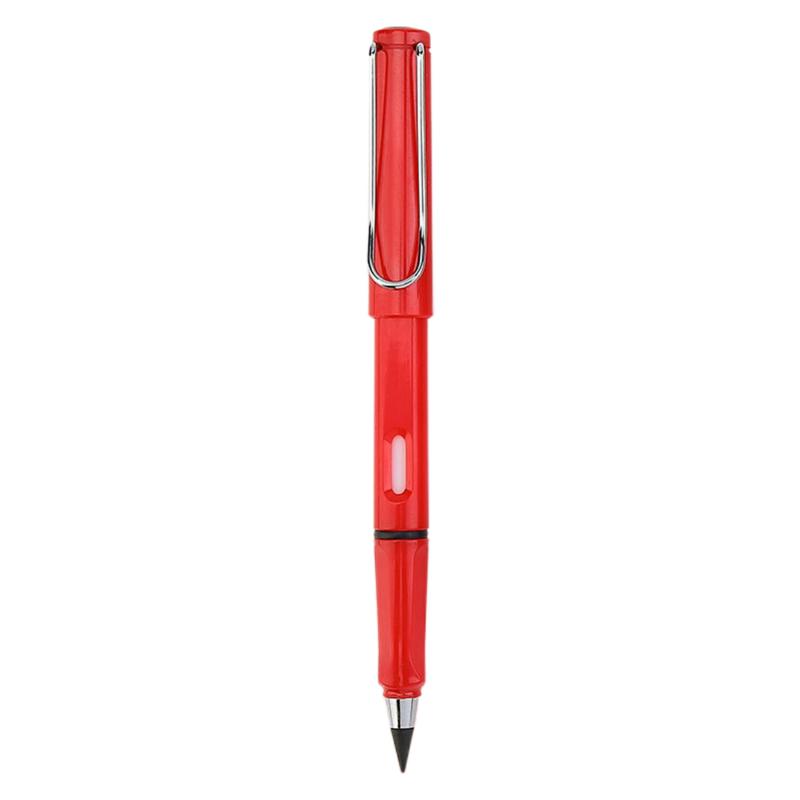 Everlasting Pencil Portable Unlimited Writing Pens Reusable Metal Inkless Pencils With Alloy Nib School Office Stationery Red  |  Writing Instruments Writing Instruments Black