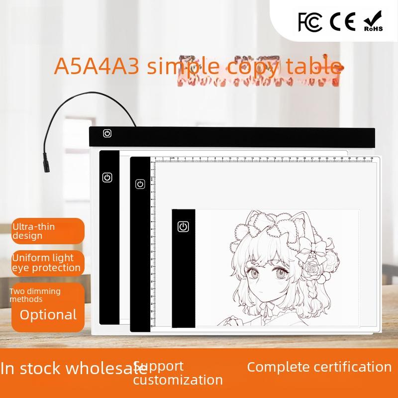 Explosions Led Drawing Board Sketch Painting A5A4A3 Copying Board Light Transmission Practice Copying Table Luminescent Board Factory A5-1 Non-Dimming +1.5 M Usb Line  |  Boards & Easels Boards & Easels A4-1 non-dimming +1.5 m USB line