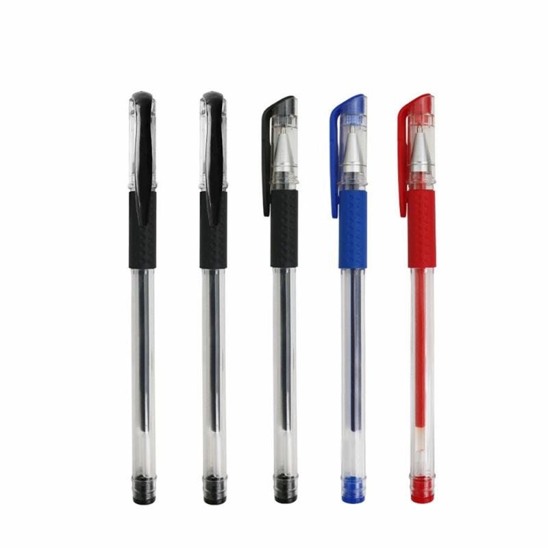 Factory Wholesale Students Brush A Large Number Of Spot Writing Smooth Black Blue Red Simple Neutral Pen Can Custom Logo Red  |  Writing Instruments Writing Instruments Black