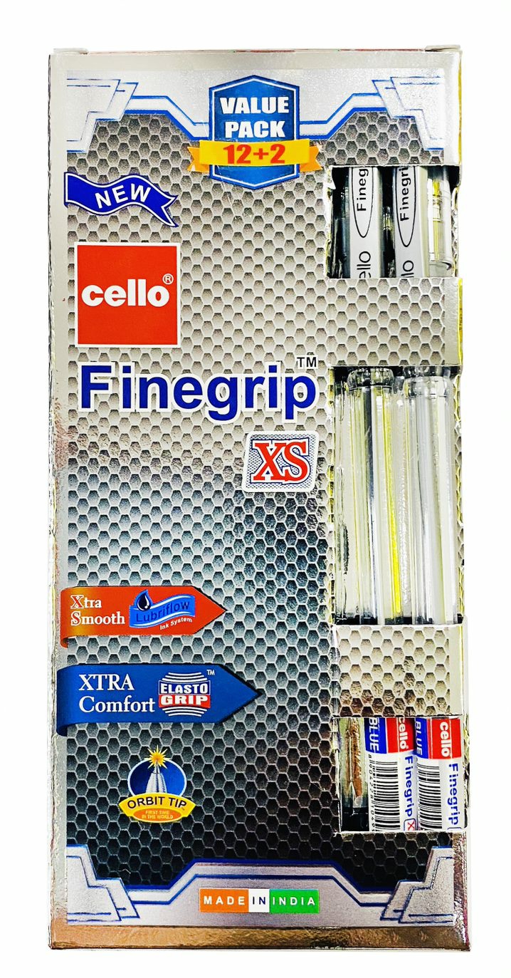 Finegrip Xs Ball Pen 0.7 Mm Box Of 12 Pieces + 2 Pieces Blue  |  Writing Instruments Writing Instruments Writing Instruments