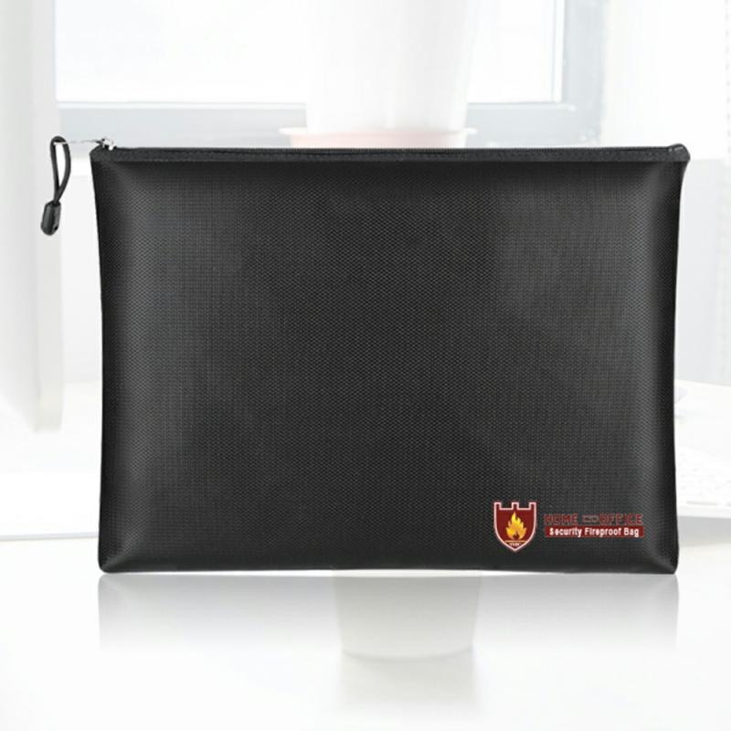 Fireproof Phone Bag Waterproof Safty Money Holder With Zipper For Documents  |  Desk Supplies Desk Supplies Desk Supplies