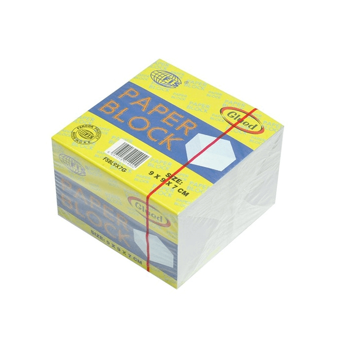 Fis Glued Paper Block White  |  Writing Material Writing Material Writing Material