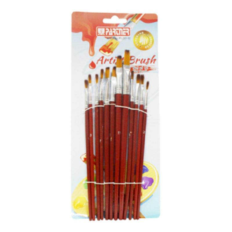 Flat Paint Brush Red Pt-257-12 12 Piece  |  Art & Crafts Art & Crafts Art & Crafts