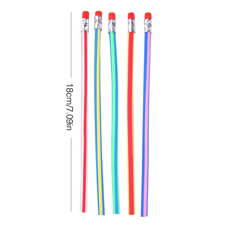 Flexible Pencil Soft Bendy Pencil With Eraser Great Fun To Play Fidget Office Stationery Gift For Kids Students 18Cm New  |  Writing Instruments Writing Instruments Writing Instruments