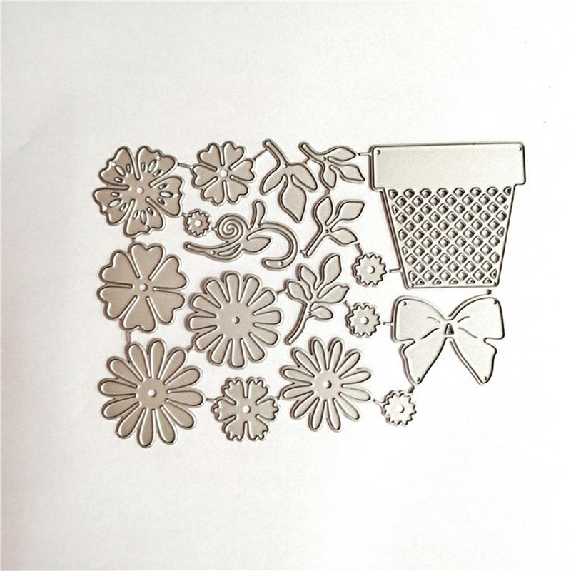 Flower Metal Cutting Dies Plants Embossing Folder Stencil Template Set 3D Scrapbooking Die Cuts Mold For Diy Paper Craft New  |  Art & Crafts Art & Crafts Art & Crafts