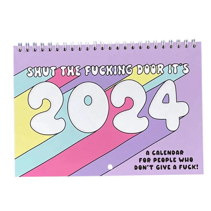 Funny And Sweary Double Page Wall Calendar Personalized Hanging Calendar Gift For Friends Family  |  Writing Material Writing Material Writing Material