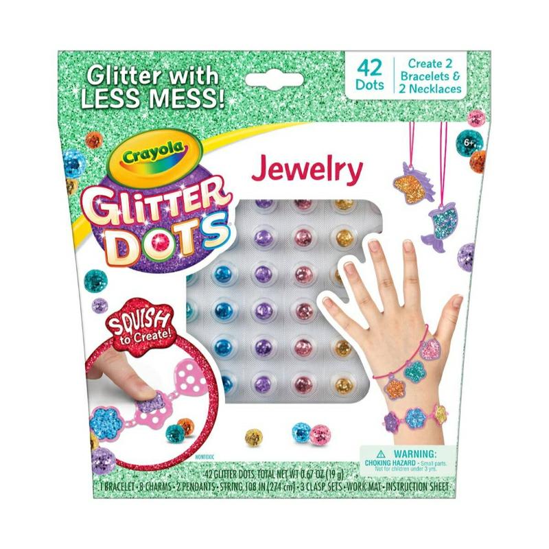 Glitter Dots Jewelry Glitter Craft Kit  |  Art & Crafts Art & Crafts Art & Crafts