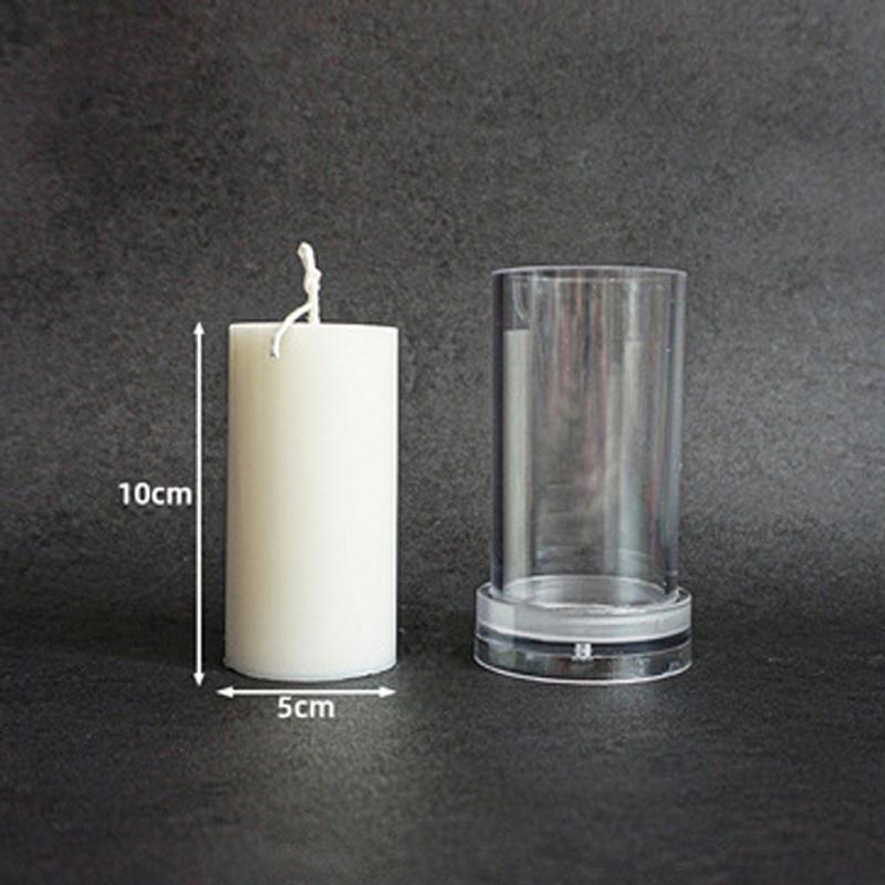 Hand-Made Diy Candle Stencil Transparent Acrylic Candle Making Wax Template Heat-Resistance 3D Candle Stencil Flat Cylinder 510  |  Art & Crafts Art & Crafts Art & Crafts