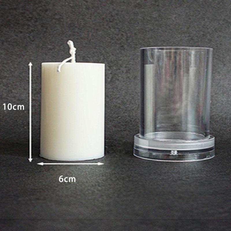 Hand-Made Diy Candle Stencil Transparent Acrylic Candle Making Wax Template Heat-Resistance 3D Candle Stencil Flat Cylinder 610  |  Art & Crafts Art & Crafts Art & Crafts