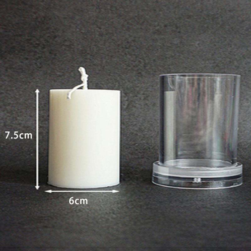 Hand-Made Diy Candle Stencil Transparent Acrylic Candle Making Wax Template Heat-Resistance 3D Candle Stencil Flat Cylinder 67.5  |  Art & Crafts Art & Crafts Art & Crafts