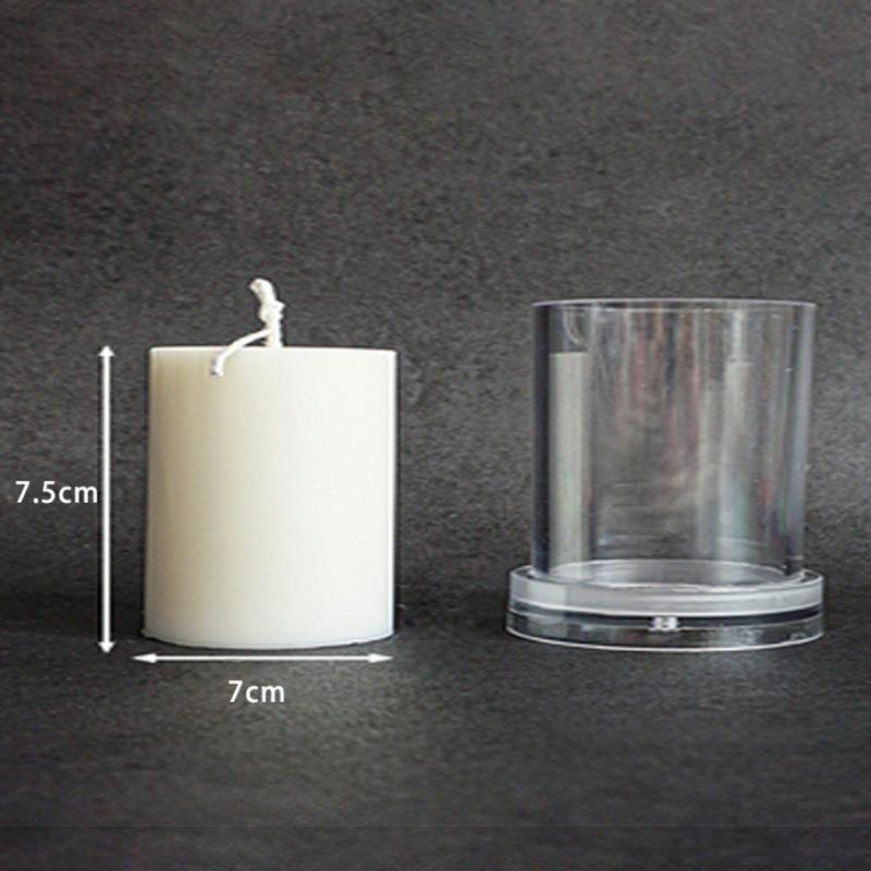 Hand-Made Diy Candle Stencil Transparent Acrylic Candle Making Wax Template Heat-Resistance 3D Candle Stencil Flat Cylinder 77.5  |  Art & Crafts Art & Crafts Art & Crafts