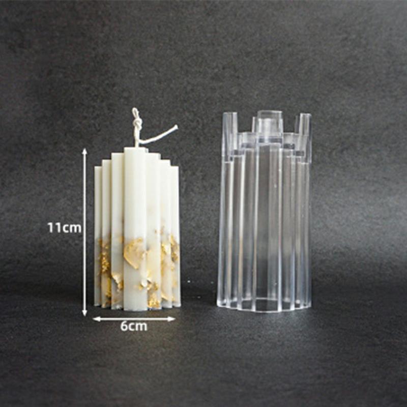 Hand-Made Diy Candle Stencil Transparent Acrylic Candle Making Wax Template Heat-Resistance 3D Candle Stencil Trapezoidal Iceberg  |  Art & Crafts Art & Crafts Art & Crafts