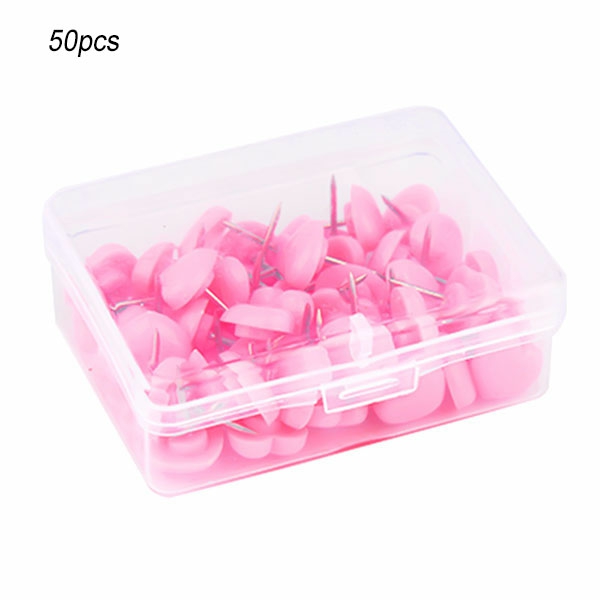 Heart-Shaped Push Pin Creatives Cute Location Thumbtacks Memo Decoration For Photos Wall Maps Bulletin Board Pink,50Pcs  |  General Supplies General Supplies General Supplies