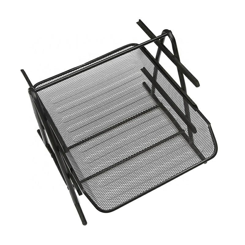 High-End Fashion Metal Mesh Desk Organizer File Tray Desktop File Rack Document Trays 3 Tier File Organizer  |  Files & Folders Files & Folders Files & Folders