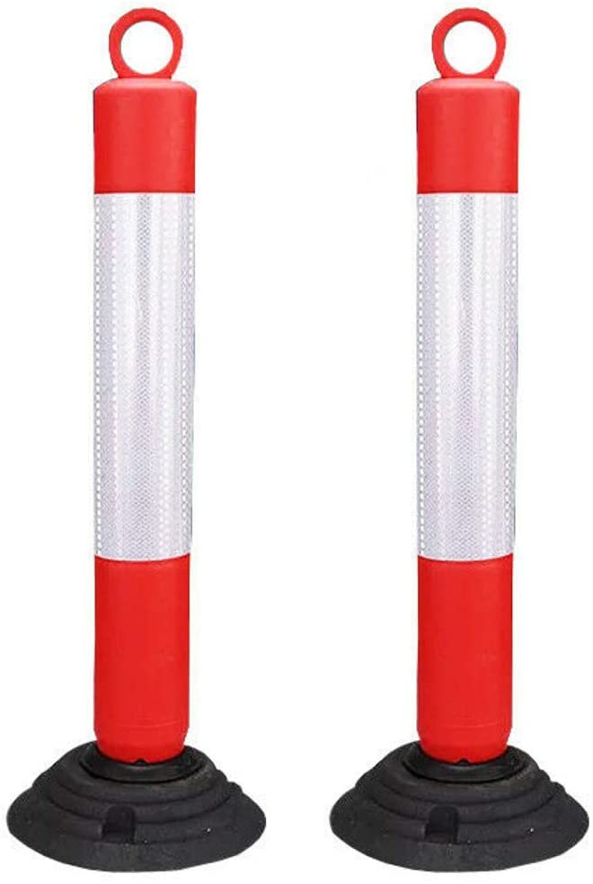 High Quality Pvc Bollards Spring Portable Flexi Bollards Warning Post With Reflective Tape Pack Of 2  |  General Supplies General Supplies General Supplies